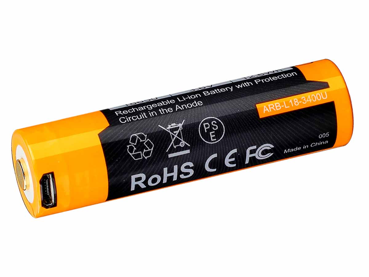 ARB-L18-3400U Built-in USB Rechargeable Battery