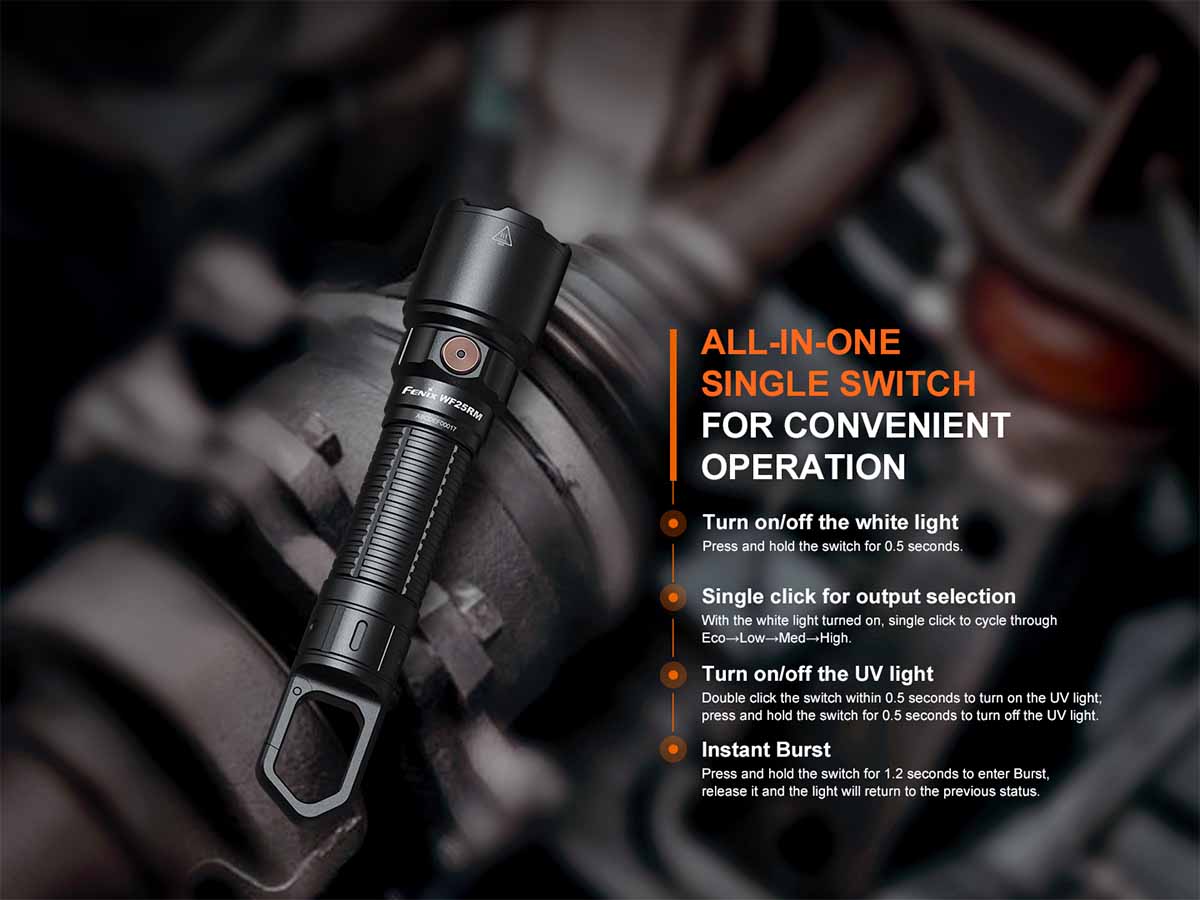 side switch fenix wf26r work flashlight 