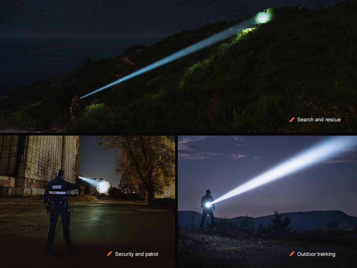 fenix tk30r white laser flashlight uses