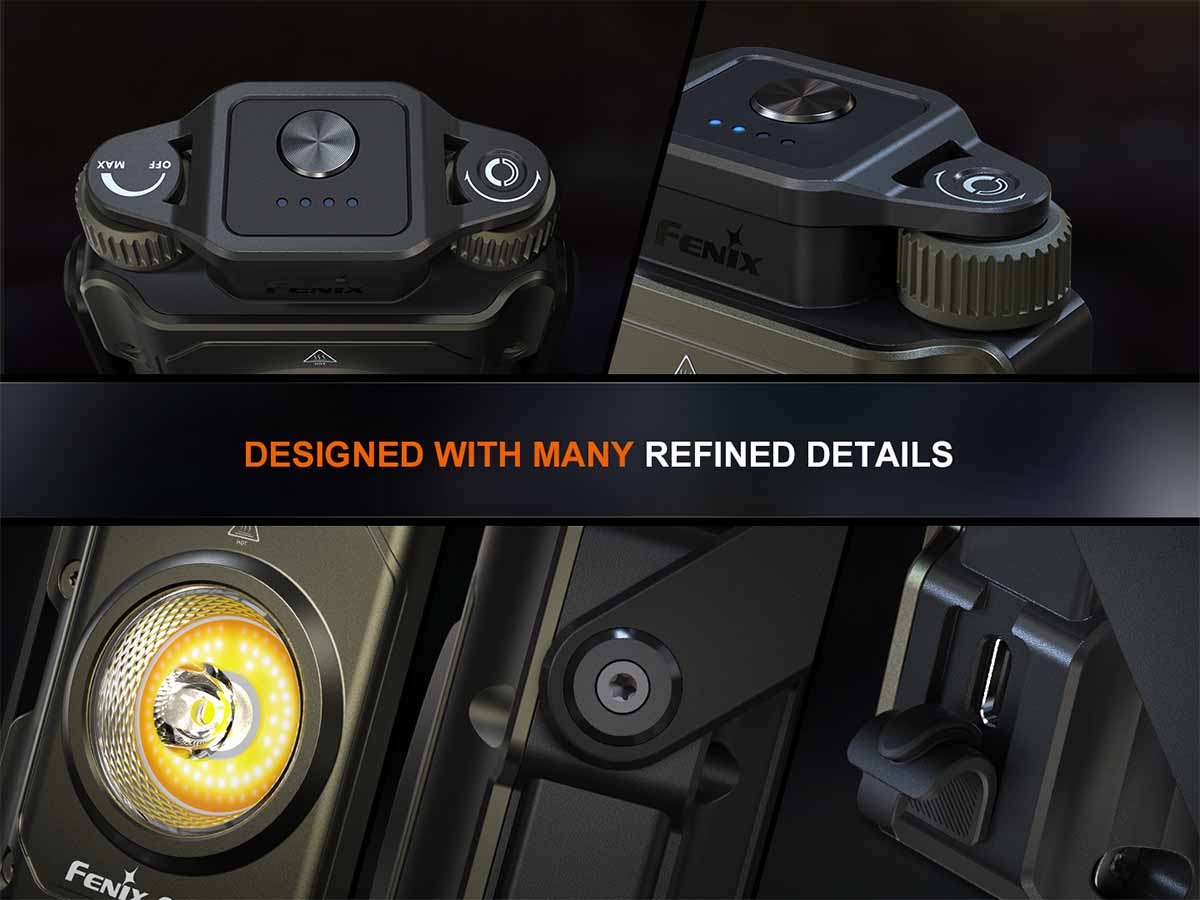 design details fenix cl27r rechargeable lantern