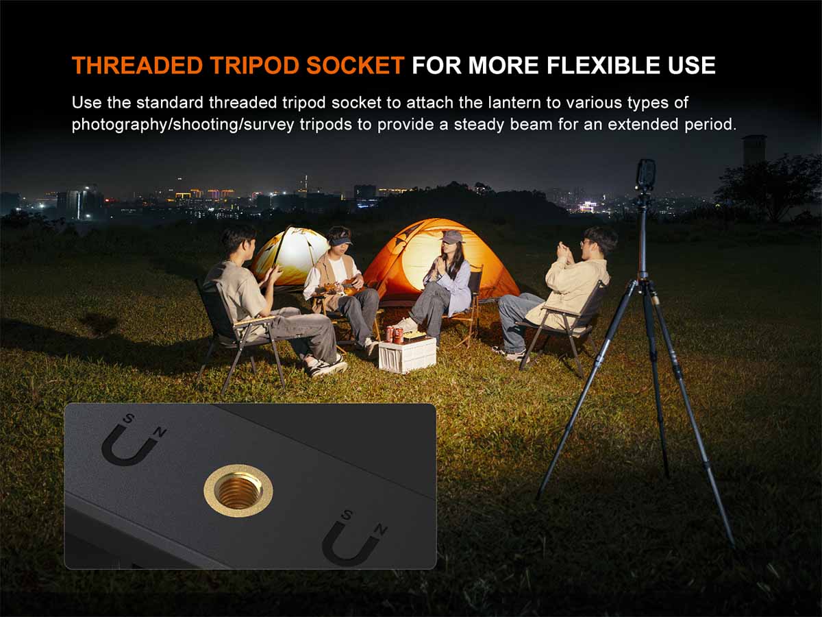 tripod socket fenix cl27r rechargeable lantern