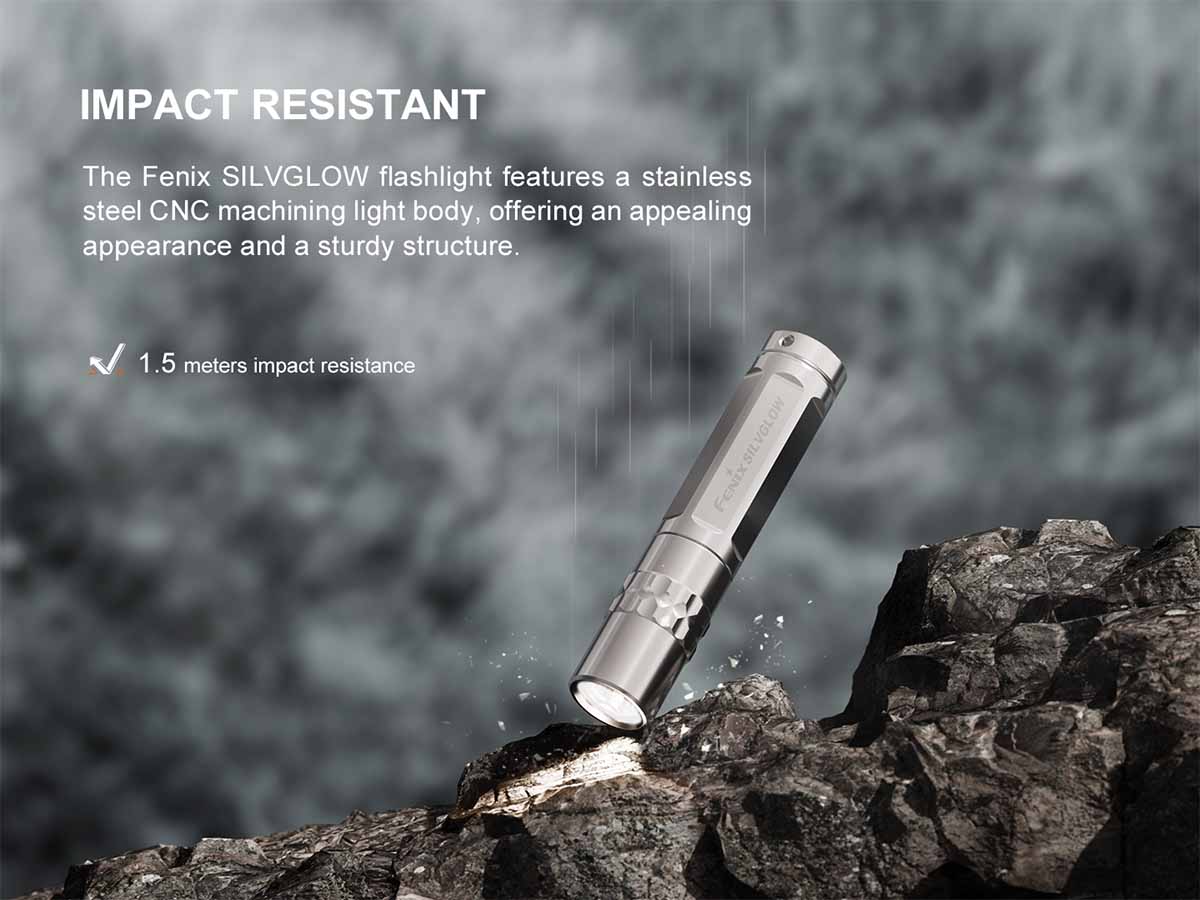 fenix silvglow flashlight impact resistant