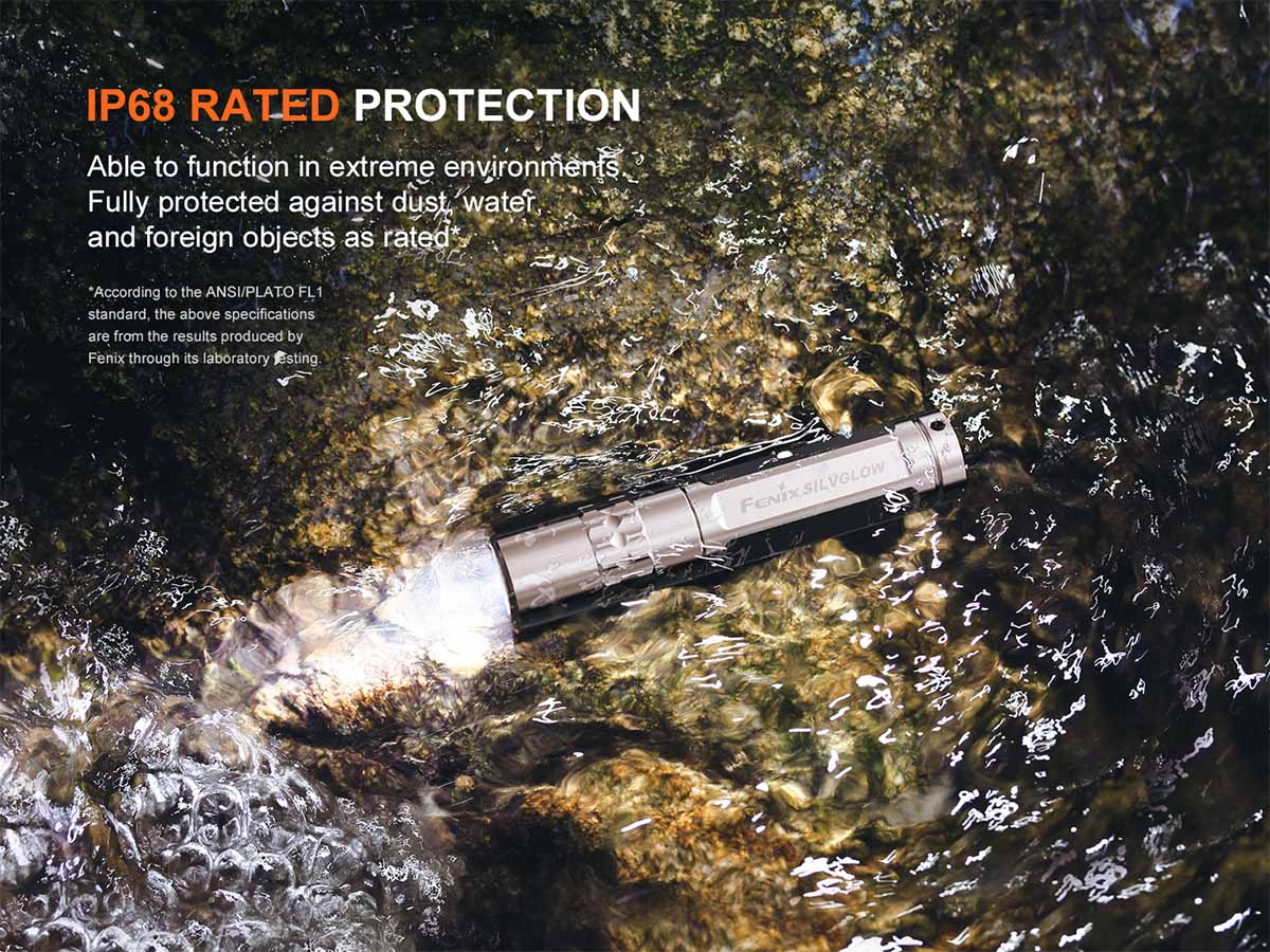 fenix silvglow flashlight waterproof