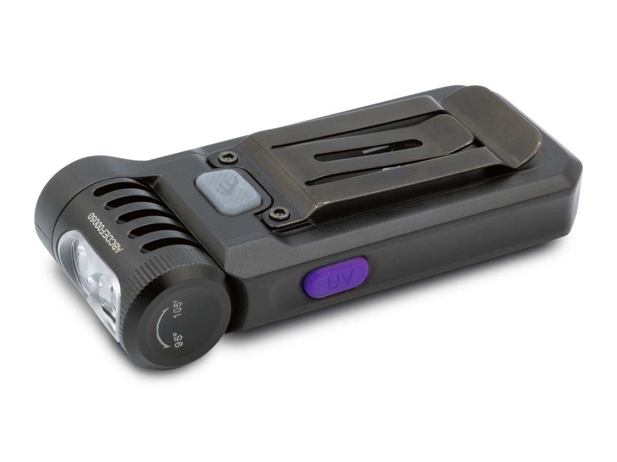 fenix sw05r uv clip on flashlight