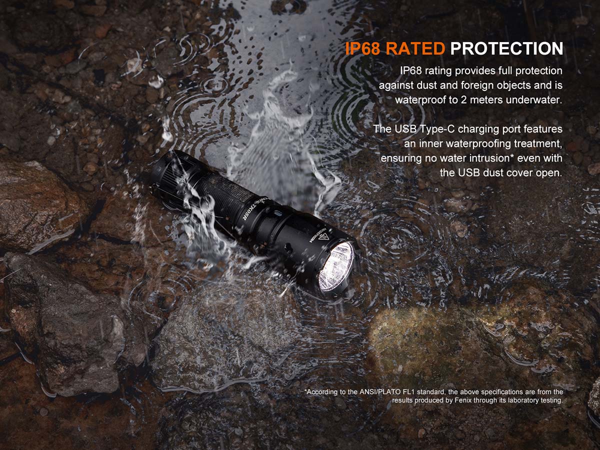 fenix tk05r tactical edc flashlight waterproof