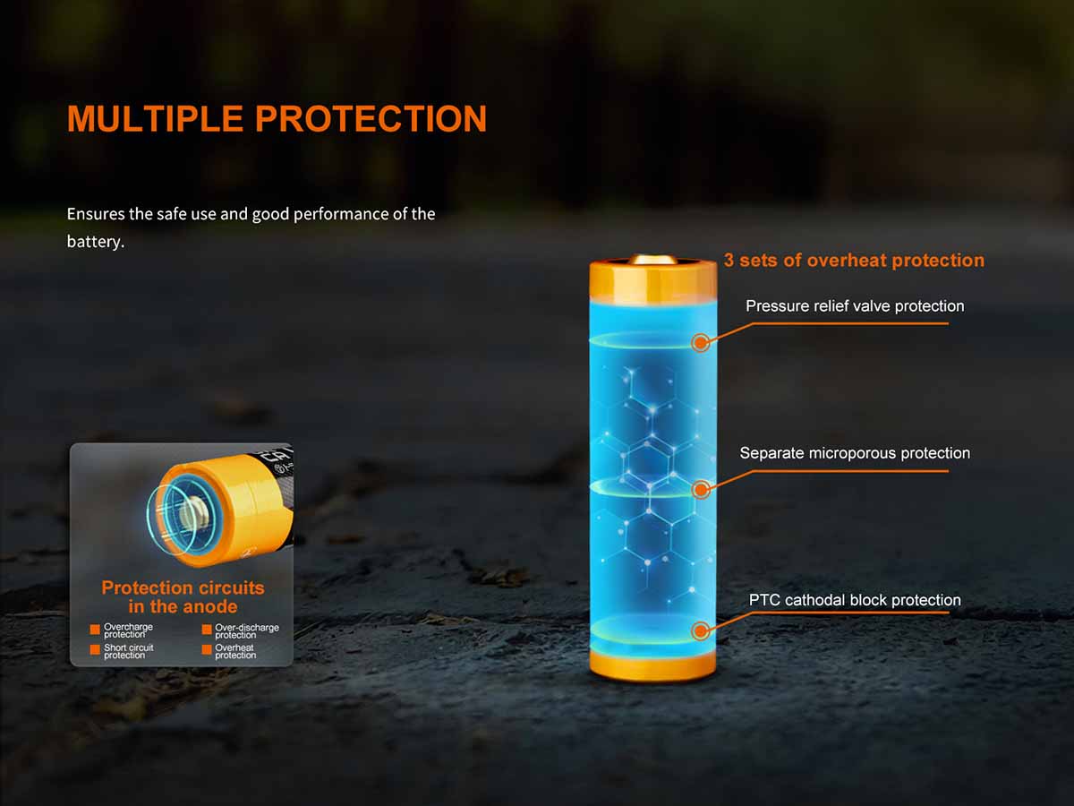 fenix rechargeable battery protection