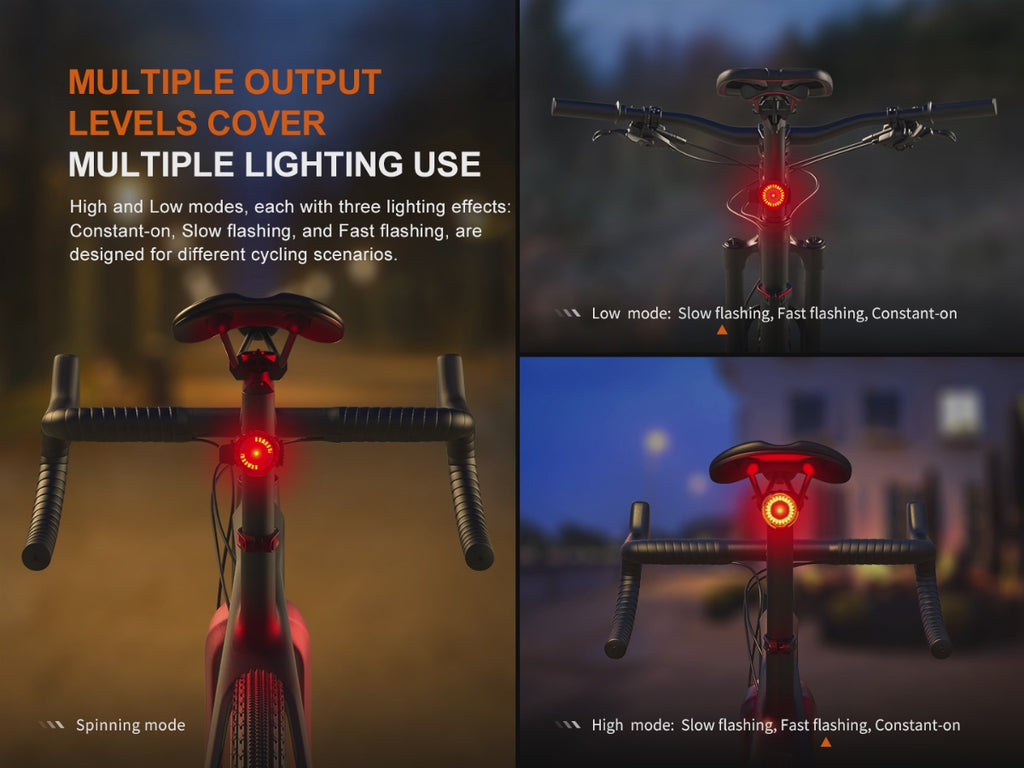 fenix bc06r bike taillight lighting modes